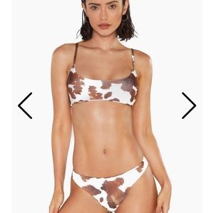 Nasty Gal Howdy There Cow Bikini